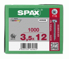 CABEZA REDONDA SPAX T-STAR PLUS T15 ROSCA COMPLETA WIROX 1000 UD.