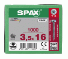 CABEZA REDONDA SPAX T-STAR PLUS T15 ROSCA COMPLETA WIROX 1000 UD.