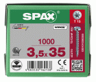CABEZA REDONDA SPAX T-STAR PLUS T15 ROSCA COMPLETA WIROX 1000 UD.