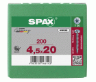 CABEZA REDONDA SPAX T-STAR PLUS T20 ROSCA COMPLETA WIROX 200 UD.