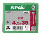 CABEZA REDONDA SPAX T-STAR PLUS T20 ROSCA COMPLETA WIROX 200 UD.