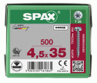 CABEZA REDONDA SPAX T-STAR PLUS T20 ROSCA COMPLETA WIROX 500 UD.