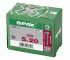 CABEZA REDONDA SPAX T-STAR PLUS T20 ROSCA COMPLETA WIROX 200 UD.