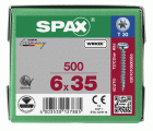 CABEZA REDONDA SPAX T-STAR PLUS T30 ROSCA COMPLETA WIROX 500 UD.