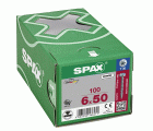 CABEZA REDONDA SPAX T-STAR PLUS T30 ROSCA COMPLETA WIROX 100 UD.