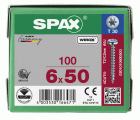 CABEZA REDONDA SPAX T-STAR PLUS T30 ROSCA COMPLETA WIROX 100 UD.