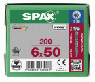 CABEZA REDONDA SPAX T-STAR PLUS T30 ROSCA COMPLETA WIROX 200 UD.
