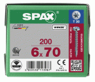 CABEZA REDONDA SPAX T-STAR PLUS T30 ROSCA COMPLETA WIROX 200 UD.