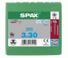 CABEZA REDONDA SPAX-S A2 T-STAR PLUS T10 ROSCA COMPLETA 200 UD.