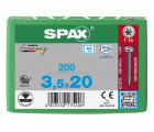 CABEZA REDONDA SPAX A2 T-STAR PLUS T15 ROSCA COMPLETA 200 UD.