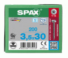 CABEZA REDONDA SPAX A2 T-STAR PLUS T15 ROSCA COMPLETA 200 UD.