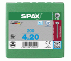 CABEZA REDONDA SPAX A2 T-STAR PLUS T20 ROSCA COMPLETA 200 UD.