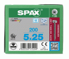 CABEZA REDONDA SPAX A2 T-STAR PLUS T20 ROSCA COMPLETA 200 UD.