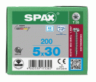 CABEZA REDONDA SPAX A2 T-STAR PLUS T20 ROSCA COMPLETA 200 UD.