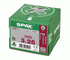 CABEZA REDONDA SPAX-S RANURA EN CRUZ Z1 ROSCA COMPLETA WIROX 1000 UD.