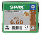 CABEZA ARANDELA SPAX T-STAR PLUS T30 ROSCA COMPLETA WIROX 200 UD.