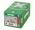 CABEZA ARANDELA SPAX T-STAR PLUS T30 ROSCA PARCIAL WIROX 100 UD.
