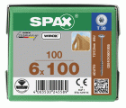 CABEZA ARANDELA SPAX T-STAR PLUS T30 ROSCA PARCIAL WIROX 100 UD.