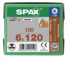 CABEZA ARANDELA SPAX T-STAR PLUS T30 ROSCA PARCIAL WIROX 100 UD.