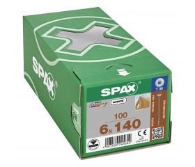CABEZA ARANDELA SPAX T-STAR PLUS T30 ROSCA PARCIAL WIROX 100 UD.