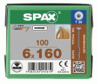CABEZA ARANDELA SPAX T-STAR PLUS T30 ROSCA PARCIAL 4CUT WIROX 100 UD.