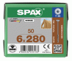 CABEZA ARANDELA SPAX T-STAR PLUS T30 ROSCA PARCIAL 4CUT WIROX 50 UD.