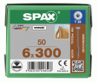 CABEZA ARANDELA SPAX T-STAR PLUS T30 ROSCA PARCIAL FRESA 4CUT WIROX 50 UD.