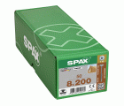 CABEZA ARANDELA SPAX T-STAR PLUS T40 ROSCA PARCIAL 4CUT WIROX 50 UD.