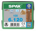 CABEZA ARANDELA SPAX A2 T-STAR PLUS T30 ROSCA PARCIAL 100 UD.