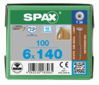 CABEZA ARANDELA SPAX A2 T-STAR PLUS T30 ROSCA PARCIAL 100 UD.