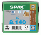 CABEZA ARANDELA SPAX A2 T-STAR PLUS T40 ROSCA PARCIAL 50 UD.