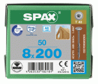 CABEZA ARANDELA SPAX A2 T-STAR PLUS T40 ROSCA PARCIAL 4CUT 50 UD.