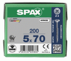 CABEZA MÚLTIPLE PLANA SPAX RANURA EN CRUZ Z2 ROSCA PARCIAL WIROX 200 UD.