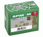 CABEZA PLANA SPAX-M T-STAR PLUS T15 ROSCA PARCIAL CUT WIROX 200 UD.