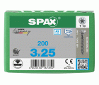 CABEZA MÚLTIPLE GOTA DE SEBO SPAX-S A2 NERVIOS DE FRENADO T-STAR PLUS T10 ROSCA COMPLETA 200 UD.