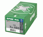 CABEZA PLANA SPAX-RA T-STAR PLUS T30 ROSCA COMPLETA WIROX 100 UD.