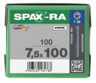 CABEZA CILÍNDRICA SPAX-RA T-STAR PLUS T30 ROSCA COMPLETA WIROX 100 UD.