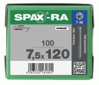 CABEZA CILÍNDRICA SPAX-RA T-STAR PLUS T30 ROSCA COMPLETA WIROX 100 UD.