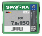 CABEZA CILÍNDRICA SPAX-RA T-STAR PLUS T30 ROSCA COMPLETA WIROX 100 UD.