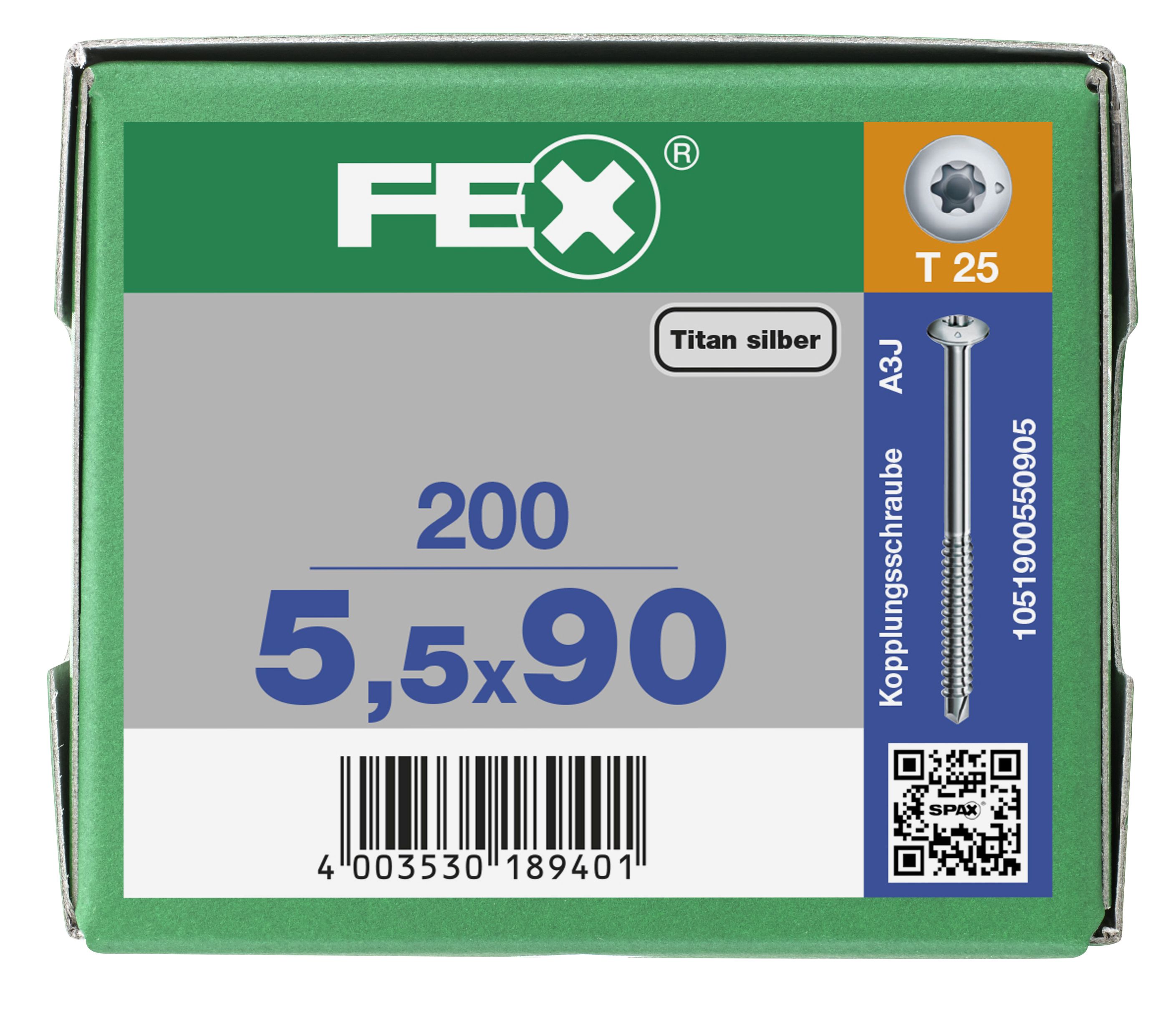 TORNILLO DE BROCA FEX CABEZA PLANA T-STAR PLUS T25 PUNTA DE BROCA TEMPLADO GALVANIZADO 8MY DELTACOLL 200 UD.