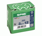 CABEZA MÚLTIPLE PLANA SPAX RANURA EN CRUZ Z2 ROSCA COMPLETA WIROX 200 UD.