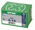 CABEZA MÚLTIPLE PLANA SPAX RANURA EN CRUZ Z2 ROSCA COMPLETA WIROX 200 UD.