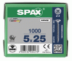 CABEZA MÚLTIPLE PLANA SPAX RANURA EN CRUZ Z2 ROSCA COMPLETA WIROX 1000 UD.
