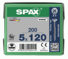 CABEZA MÚLTIPLE PLANA SPAX RANURA EN CRUZ Z2 ROSCA PARCIAL WIROX 200 UD.
