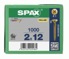CABEZA PLANA SPAX-S RANURA EN CRUZ Z1 ROSCA COMPLETA YELLOX 1000 UD.