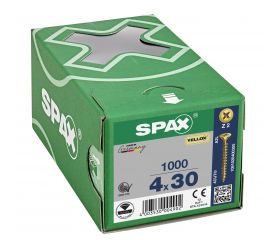 CABEZA MÚLTIPLE PLANA SPAX RANURA EN CRUZ Z2 ROSCA COMPLETA YELLOX 1000 UD.