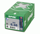 CABEZA MÚLTIPLE PLANA SPAX RANURA EN CRUZ Z2 ROSCA COMPLETA BRONCE 500 UD.
