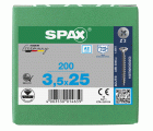 CABEZA MÚLTIPLE PLANA SPAX A2 RANURA EN CRUZ Z2 ROSCA COMPLETA 200 UD.