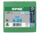 CABEZA MÚLTIPLE PLANA SPAX A2 RANURA EN CRUZ Z2 ROSCA COMPLETA 200 UD.