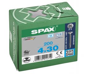 CABEZA MÚLTIPLE PLANA SPAX A2 RANURA EN CRUZ Z2 ROSCA COMPLETA 200 UD.